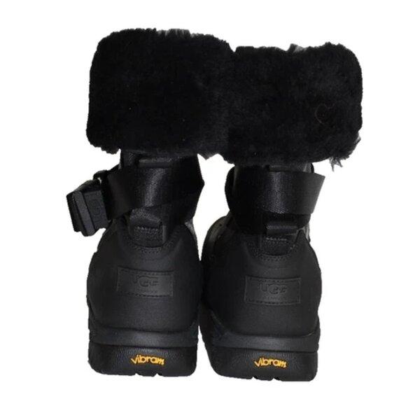 $200 UGG MENS TAHOE BLACK LEATHER BOOT WATERPROOF LEATHER SHEARLING 8 US (DC10) main image 6